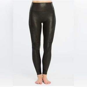 Spanx Motto leather leggings